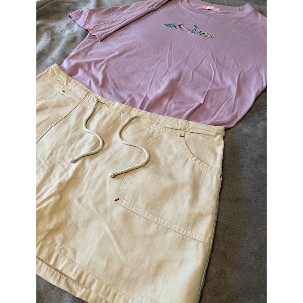🎀 2 for $12 tan high rise sporty summer skort